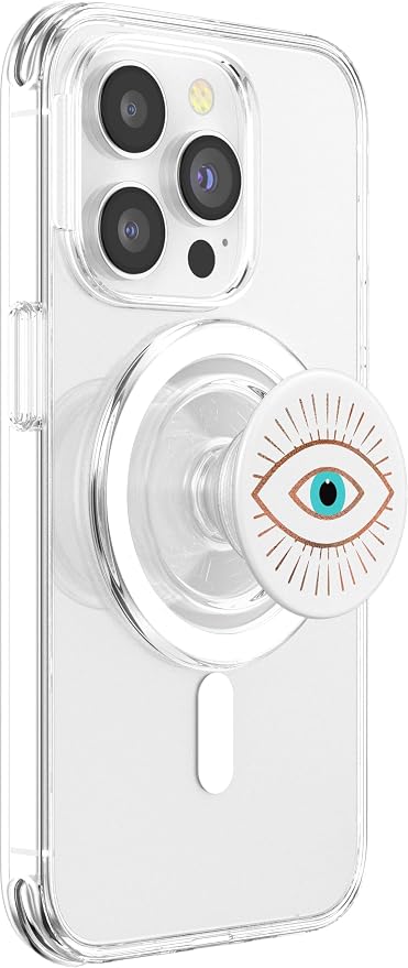 Rose Evil Eye White PopSockets Adhesive PopGrip