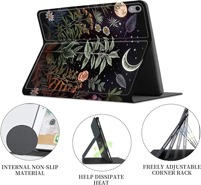 Case for iPad (A16) 11th Generation 11 Inch 2025/ iPad 10th Generation 10.9 Inch 2022 CaseHybrid Slim Multi-Angles Stand Auto Wake/Sleep Cover-Beach Sunset