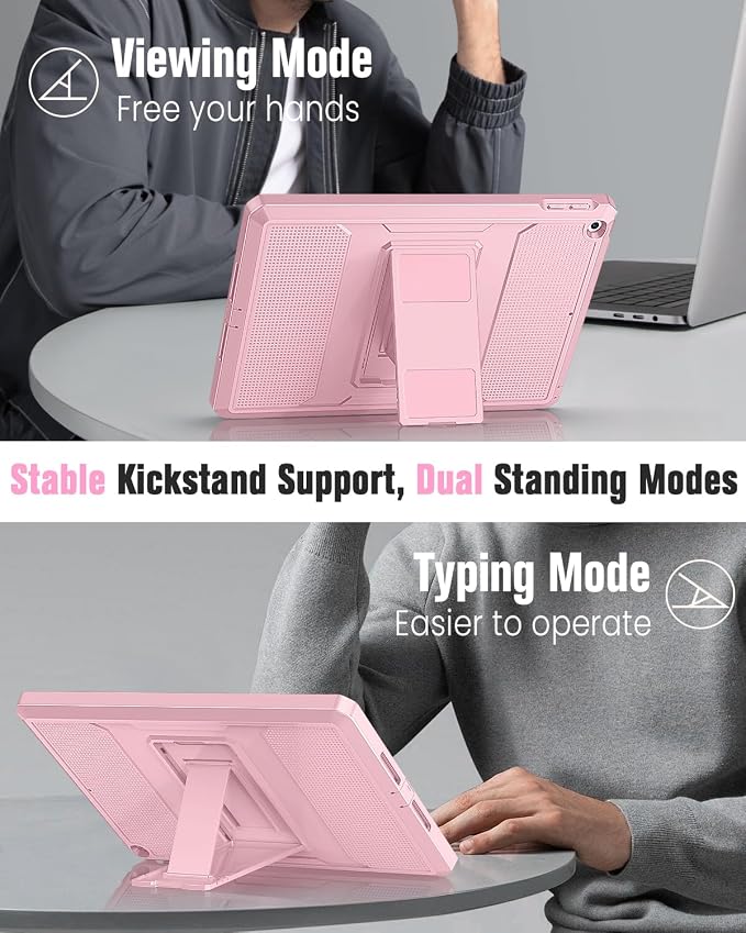 MoKo Shockproof Case Fit 2018/2017 iPad 9.7 6th/5th Generation Black | Heavy Duty Shockproof Full Body Rugged Hybrid Cover with Built-in Screen Protector for Apple iPad 9.7 Inch 2018/2017