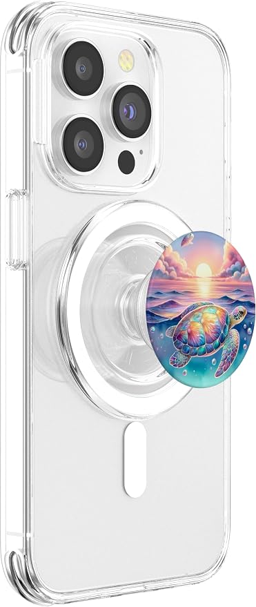 Sea Turtle Phone Grip Beach Cell Phone Pop Out Button Holder PopSockets PopGrip for MagSafe
