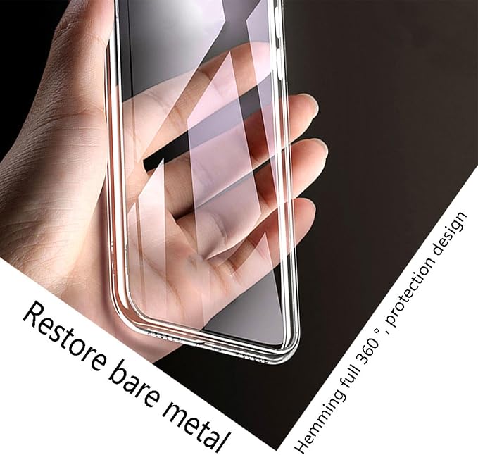 Case for TCL 60 XE NxtPaper 5G (5.78) with [4 X Tempered Glass Screen Protector] Slim Transparent Soft TPU [Shockproof x Anti-Scratch] for TCL 60 XE NxtPaper 5G Case