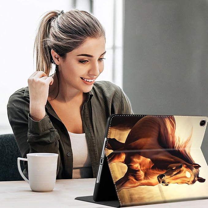 Case for Samsung Galaxy Tab S10 FE Plus 5G Multi-Angle Stand Smart Cover Shockproof with Auto Wake/Sleep for Galaxy Tab S10 FE+ 13.1 Inch (SM-X620/SM-X626B) 2025 Magic Mushrooms Fungus