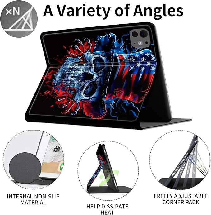Case for iPad (A16) 11th Generation 11 Inch (2025)/ iPad 10th Generation 10.9 inch 2022Slim PU Leather Smart Cases Covers with Auto Wake/Sleep-Beast Roared
