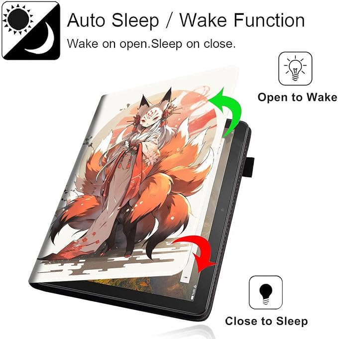 Case Cover for Amazon All-New Kindle Fire 7 Tablet (2022 Release-12th Generation) Latest Model 7 Slim Folding Stand Cover with Auto Wake/Sleep Dancing Skeleton in Mexican Costume
