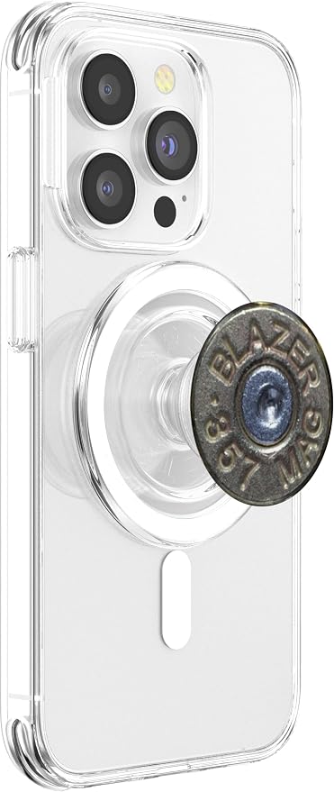 357 Mag Spent Bullet casing Brass-Awesome Gun Collector Gift PopSockets Adhesive PopGrip