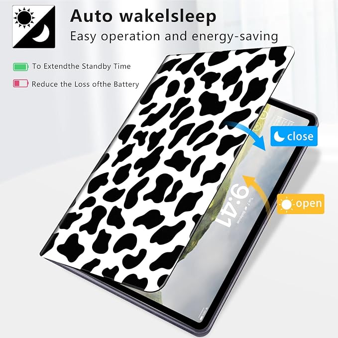Case for iPad Air 11-inch (M4 2026 / M3 2025 / M2 2024) iPad Air 5th/4th Gen (2022/2020) 10.9 Slim PU Leather Folio Stand &amp Auto Sleep/Wake Protective Smart Cover Tree Fluorescent