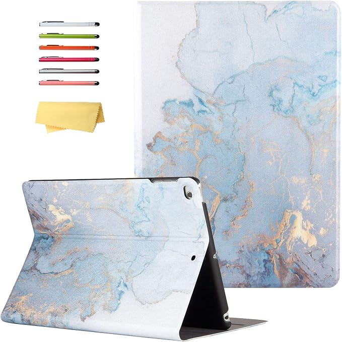 for iPad Air 3 10.5 inch Case 2019 (3rd Generation) &amp iPad Pro 10.5 2017 Cover with Stand/Pencil Holder/Pockets [Auto Sleep/Wake] Magnetic Smart PU Leather Cover Pink Mermaid Tail Scale