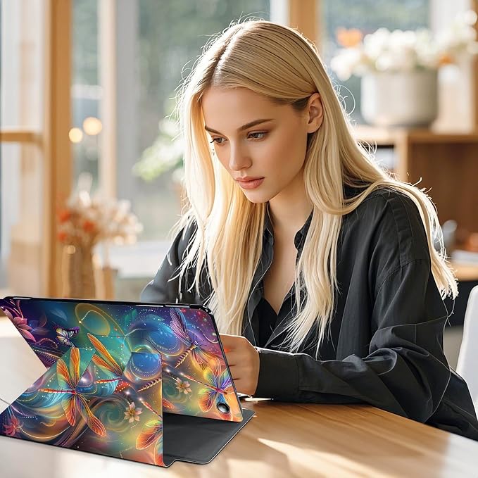 for Amazon Fire Max 11 2023 Release Table Case 11'' Rotating Auto Wake Sleep Leather Table Case for Amazon Fire Max 11 2023 Release Stand Bird Flowers Design for Woman Man