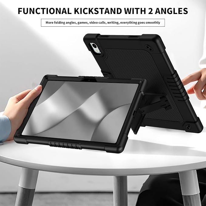 Onn 11 Tablet Pro 2024 Model CaseHeavy Duty Protective Case with Kickstand Shoulder Strap Shell Case for Walmart Onn Tablet Pro 11 inch 2024 Model: 100146660 (Black)