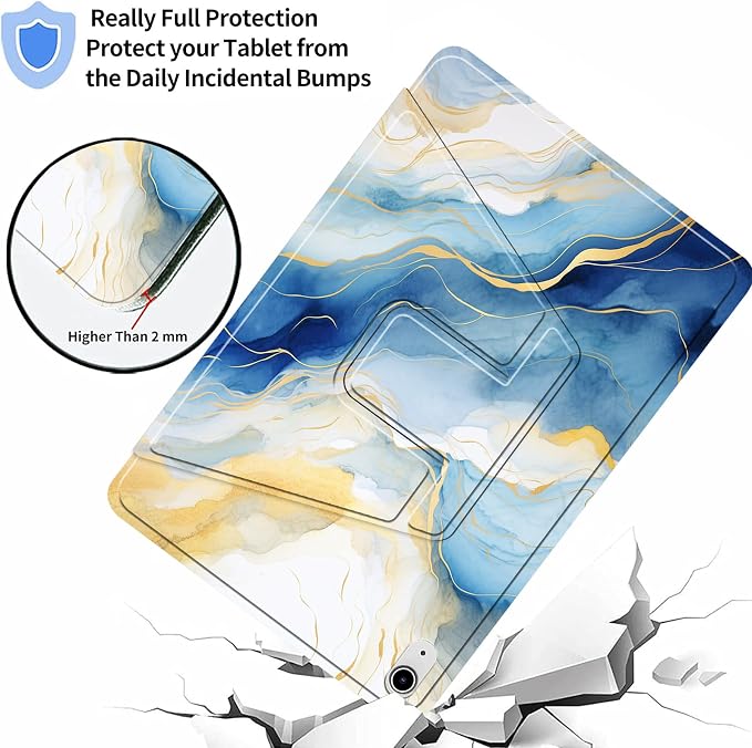 for iPad 9th Generation Case (2021)/8th Gen (2020)/ 7th Gen (2019) 10.2 Inch-360 Degree Rotating Multi-Angle Viewing Protective Cover with Auto Sleep/Wake-Art Mandala Flower