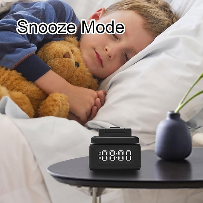 Diyeeni Alarm Clock Speaker Wireless Charger with 15W Fast Charging and Bluetooth Speaker for Phone