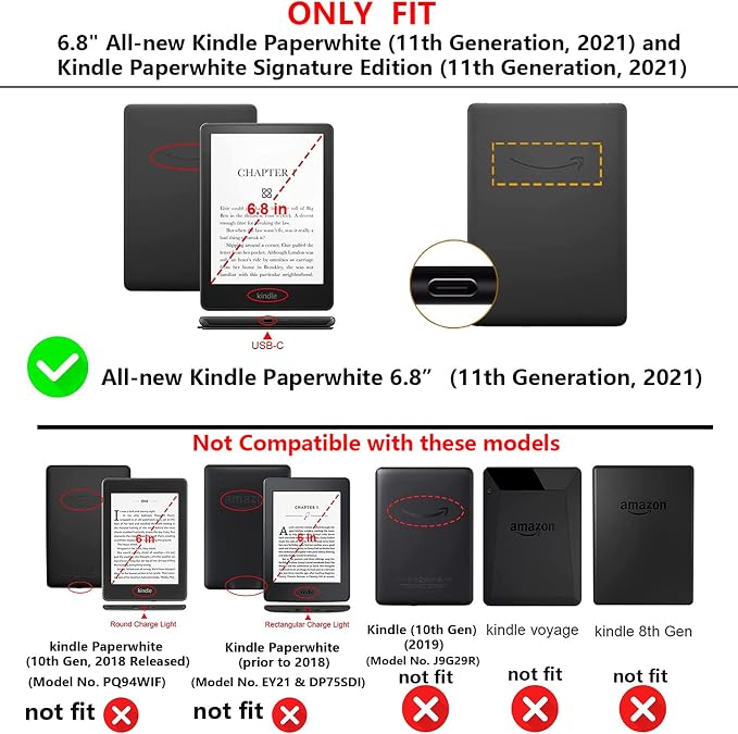 Clear Case for All-New Amazon Kindle Fire Max 11 Tablet (13th Generation 2023 Release) 11 Slim Lightweight Shell Transparent Soft TPU Back Shockproof Crystal Reinforced Corner Cover Clear