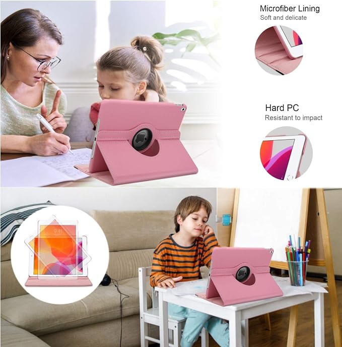 Case for iPad Air 1st Generation Models A1474 A1475A1476 360 Rotating Stand with Wake Up/Sleep Function Also for iPad 6th 5th Air2nd Generation 9.7 inch case (Art Flower)