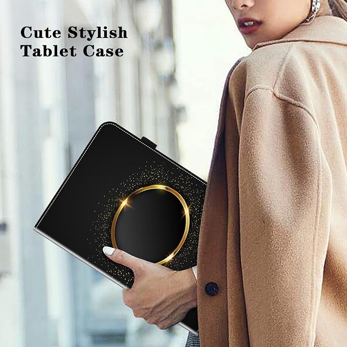 Case for Samsung Galaxy Tab A11 Plus/ A9 Plus 11 Inch PU Leather Tablet Cases Flip Folio Multi-Angle Viewing Stand Protective Cover with Card Slots - Brown Owl