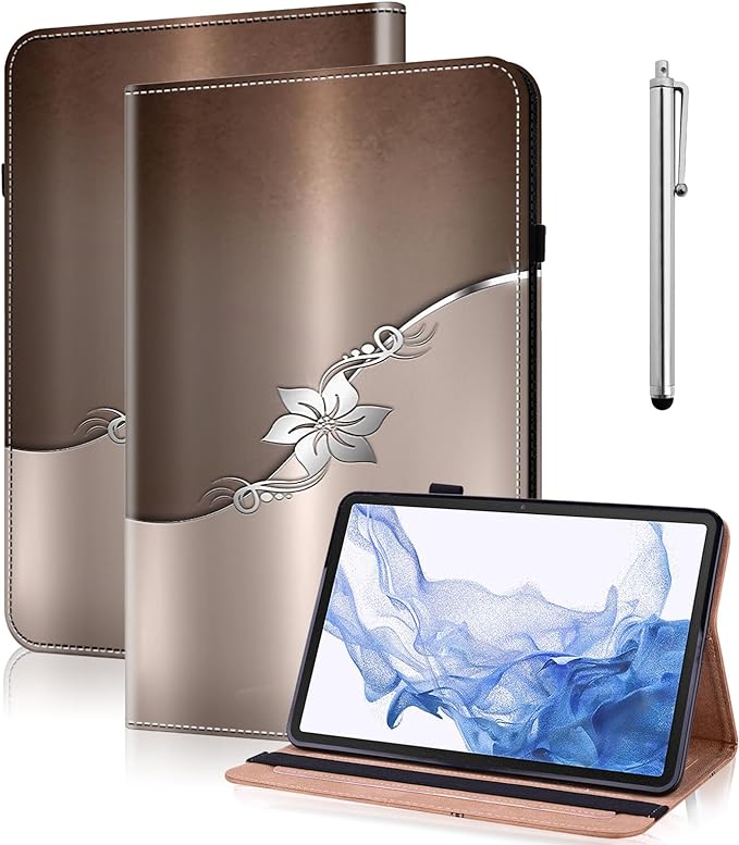 Case for Amazon Fire HD 10 and 10 Plus Tablet (13th/11th Generation 2023/2021 Release)PU Leather Slim Fit Folding Stand Cover - Brown Owl