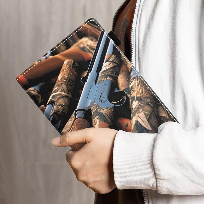 Case for Amazon Kindle Fire HD 10 Tablet 10.1 (9th/7th Generation 2019/2017 Release) - PU Leather Folio Case with Smart Auto Wake/Sleep African American Girl
