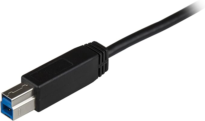 StarTech 3.3ft/1m USB-B to USB-C Cable USB 10Gbps Data Cord (USB31CB1M) | Data Transfer Cable Reversible USB-C Thunderbolt 3 Port Compatible