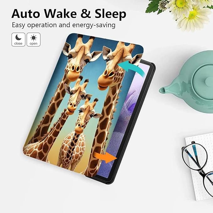 for 10.1 Amazon Fire HD 10 Tablet (13th Generation 2023 Release)PU Leather Multi-Angle Anti Slide Stand Cases with Auto Wake/SleepAnimals Dog Paws Galaxy