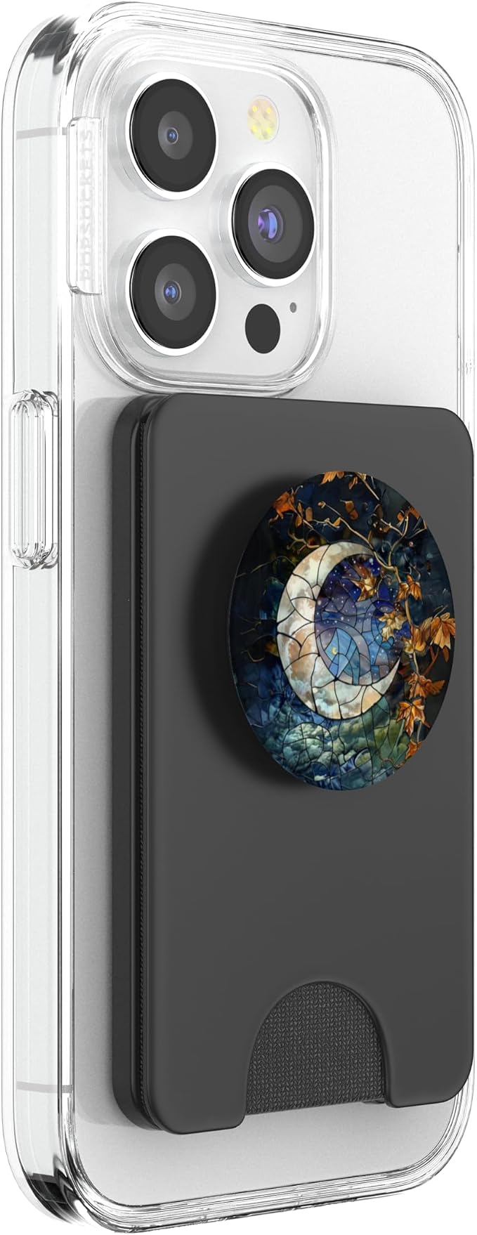 Celestial Halloween Mosaic Stained Glass Aesthetic PopSockets Adhesive PopGrip
