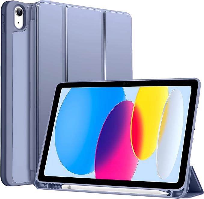 ProElite Smart Case for iPad (A16) 11th/10th Generation (2025/2022) Auto Sleep/Wake Cover Left Side Pencil Holder Soft Flexible Case Recoil Series - Black