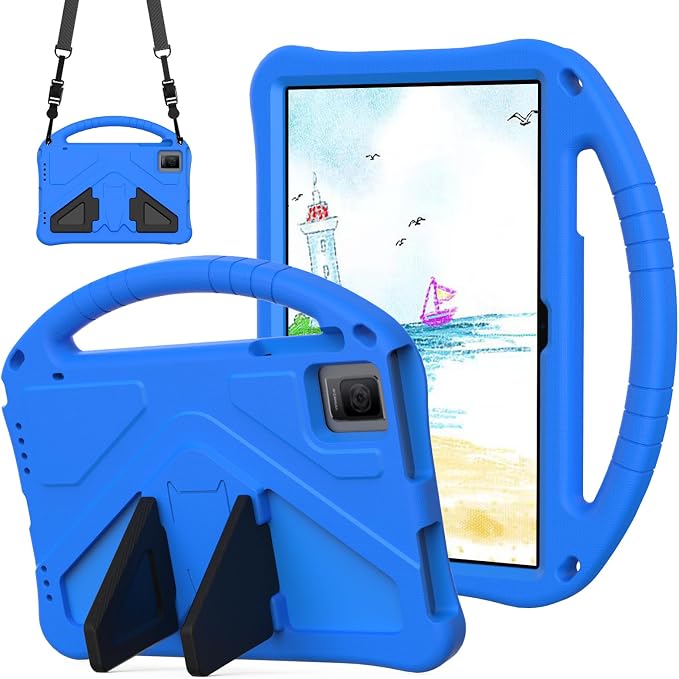 for Revvl Tab 2 Case 2025 Kids EVA Cover with Strap Handle Stand for Tmobile Revvl Tab 2 Case 10.1'' Black