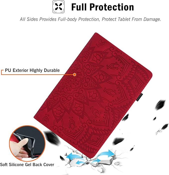 Galaxy Tab S4 10.5 2018 Case RASUNE PU Leather Card Slot Multi-Angle Stand Cover with Auto Sleep/Wake Protective Folio Case for Samsung Galaxy Tab S4 10.5 2018 Model SM-T830/T835/T837 -Black
