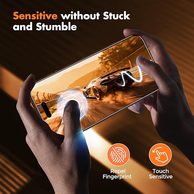 UNBREAKcable 3-Pack Screen Protector for iPhone 15 Double Shatterproof Tempered Glass [Easy Installation Frame] [99.99% HD Clear] [9H Hardness] [Full Coverage] [Case Friendly] for Apple 15 6.1 inch
