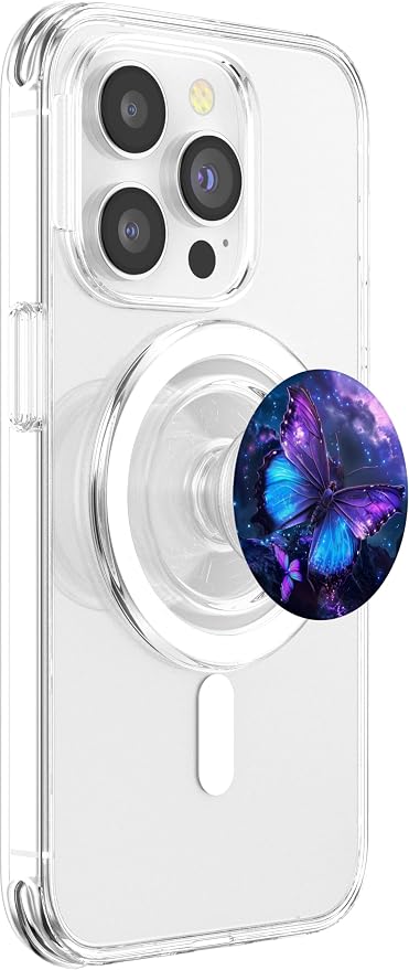 Purple Butterflies PopSockets PopGrip for MagSafe