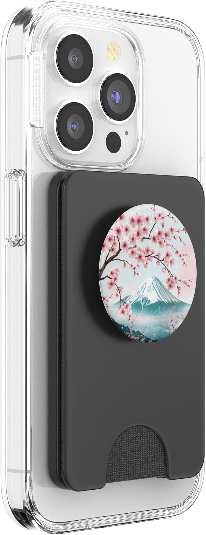 Cherry blossom with Fuji mountain Cherry blossom PopSockets PopWallet for MagSafe