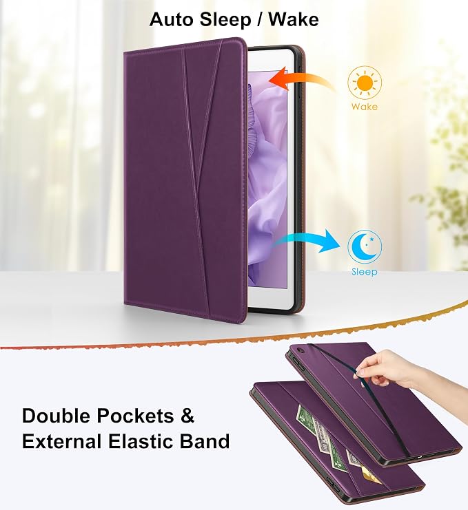 DTTO for iPad 9th/8th/7th Gen Case 10.2 Inch (2021/2020/2019) Brown | 360 Degree Rotating Premium Faux Leather Folio Stand Cover with Pencil Holder Auto Sleep/Wake Multiple Angles Hand Strap