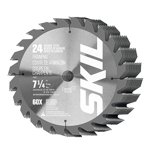 SKIL 7-1/4 in. 24-Tooth Carbide Framing Circular Saw Blade, 10-Pack-75724-10