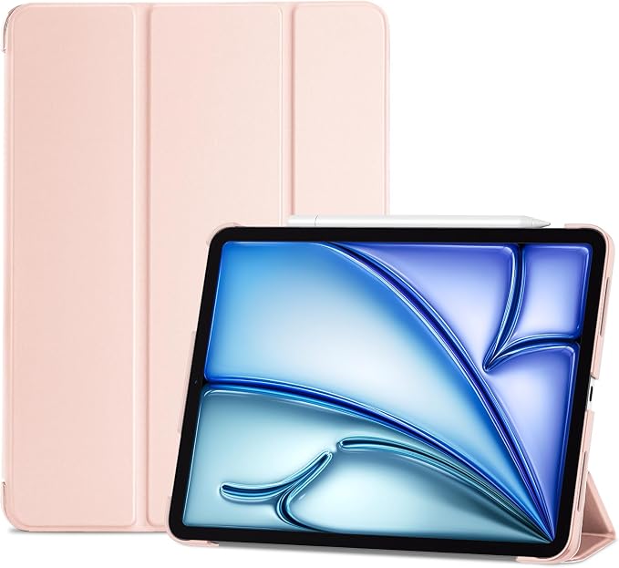 ProCase Smart Case for iPad Air 11-inch M4/M3/M2 &amp Air 10.9 5th/4th Gen | Hard Back Cover with Auto Sleep/Wake Slim Lightweight Case for iPad Air 11 2026/25/24 &amp 10.9 2022/2020-Aqua