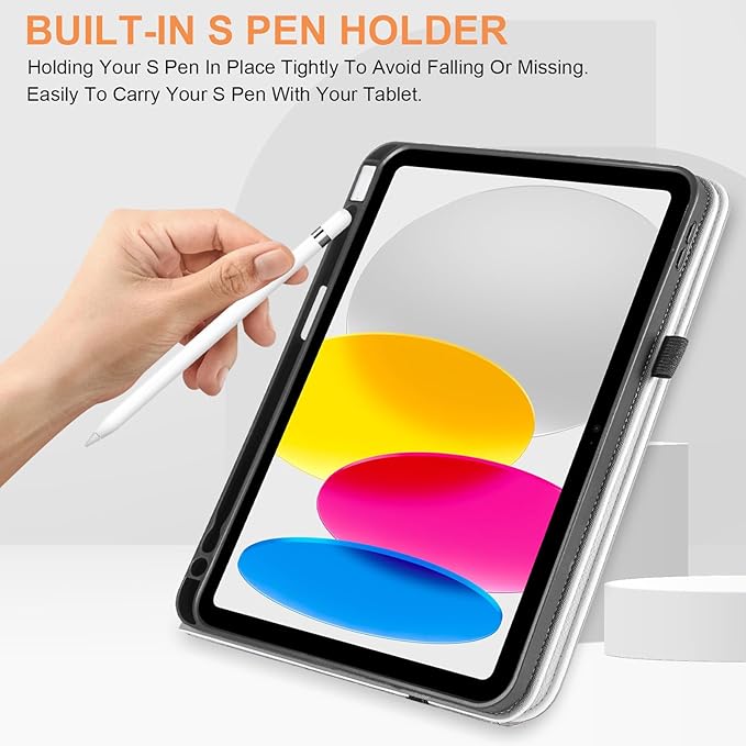 for iPad A16 Case 11 Inch 2025Cover for iPad 10th 11th Generation Case with Pencil HolderBlack