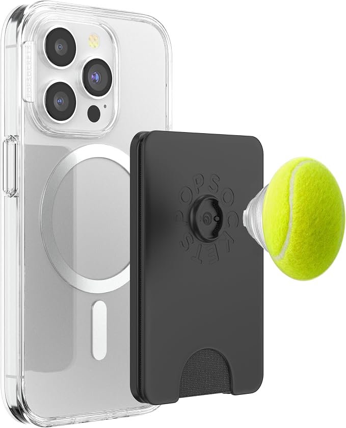 Tennis Ball Black PopSockets Adhesive PopGrip