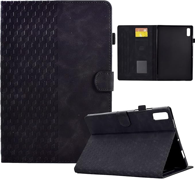 Case for Lenovo Tab M11/Tab K11 LTE 11 2024 Cover (Model:TB330FU) Magnetic PU Leather Folio Adjustable Stand Case Foldable Card Holder Multi-Angle Lenovo Tab M11Black