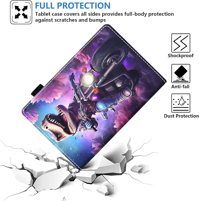 Case for Amazon Kindle Fire 7 Tablet (7 Display 12th Generation 2022 Release) Slim PU Leather Stand Folio Cover with Card Slot &amp Auto Wake Sleep Abstract Paint Butterfly