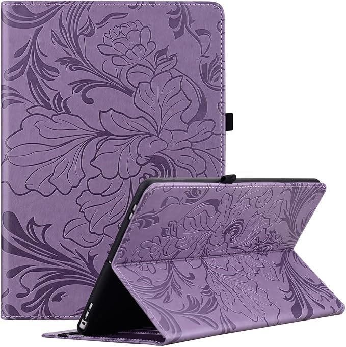 ALILANG Case for Samsung Galaxy Tab A 9.7 inch 2015 Case Model (SM-T550/T555/SM-P550/P555) Multi-Angle Viewing Protective Tablet Cover with Folding Stand &amp Pencil Holder -Blue