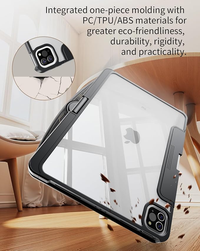 360°Rotation Bluetooth Keyboard Case for iPad 11th Gen（A16）10th 10.9 inch | iPad keyboard case 11/10th generationTouchpadKeyboard Battery Level Visualization360° rotateand 180° flip7-color backlit