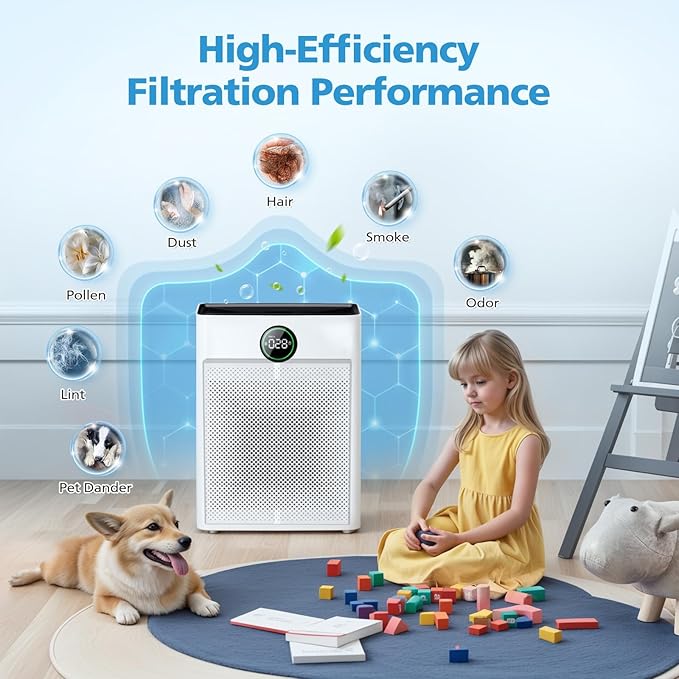 2 Pack PR1 Replacement Filter for Mooka Mode PR1 Air Purifier, H13 True HEPA