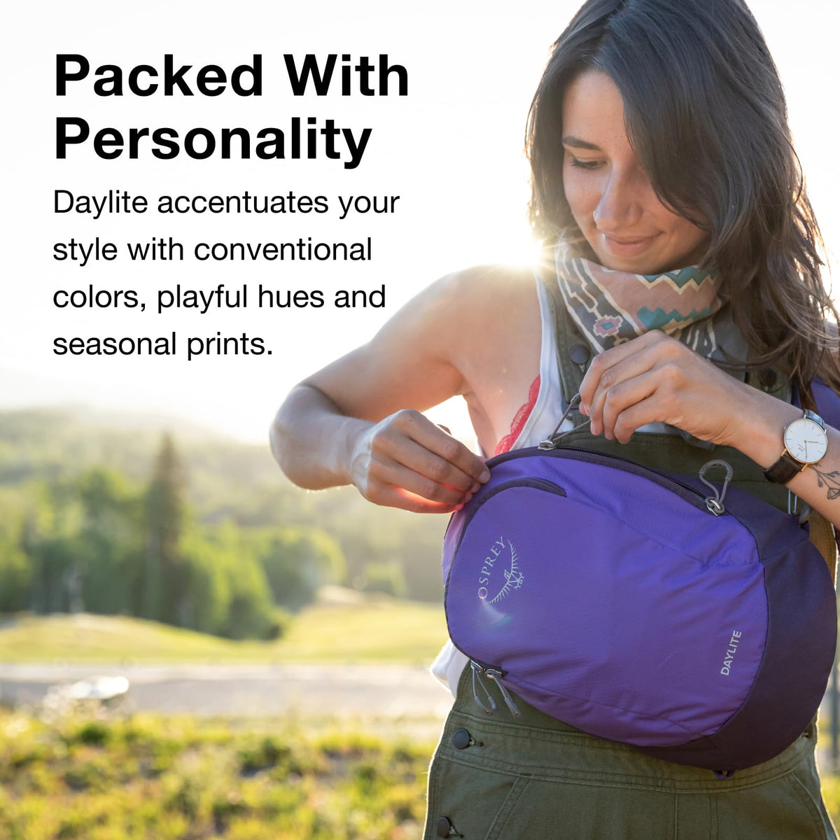 Osprey Daylite Shoulder Sling Bag - Compact Crossbody Sling Backpack for Everyday Carry, Festivals, and Travel - Lightweight, Comfortable for Hands-Free Convenience, Tumbleweed Yellow/Tunnel Vision