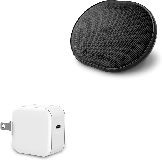 BoxWave Charger Compatible with Motorola Rokr 500 - PD GAN miniCube (30W) 30W Tiny PD GAN Type-C Wall Charger - Winter White