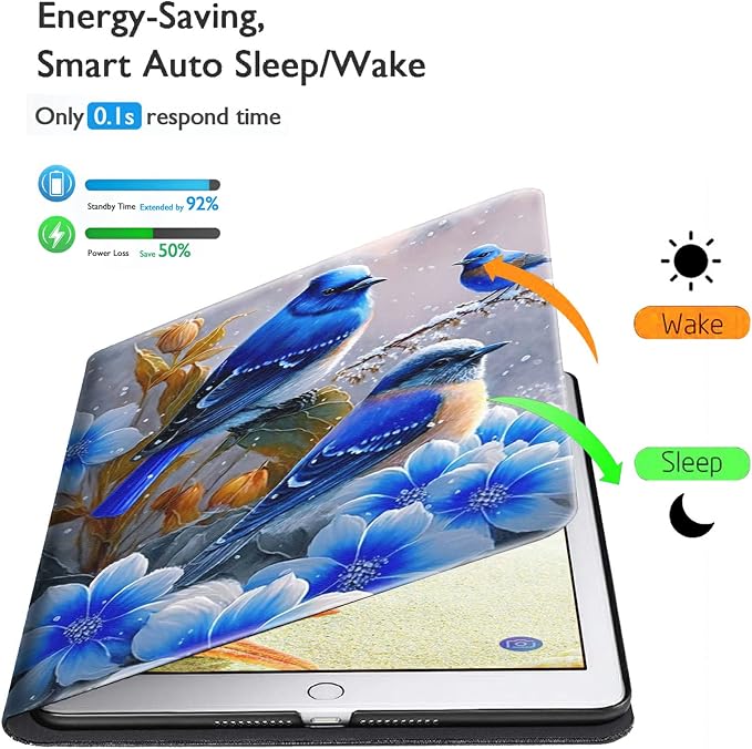 for Samsung Galaxy Tab A8 Case for Samsung Galaxy Tab A8 10.5 Case 2022 Lightweight Smart Cover PU Leather Adjustable Stand Protective Cover with Auto Wake/Sleep - Art Butterfly