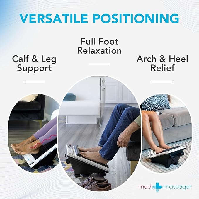 MedMassager Foot & Body Plus Combo| Deep Tissue Massage Therapy Units, at-Home Massager, Dual Speed Motors | Reduces Pain & Improves Blood Circulation | MMF07 & MMB06
