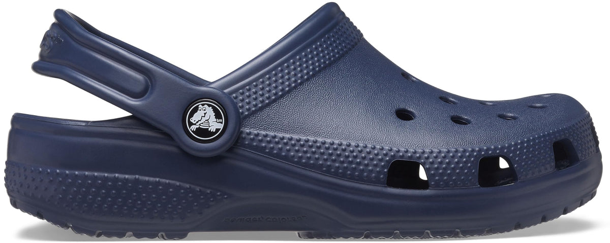 Crocs Unisex-Child Classic Clogs, Navy, 3 Little Kid