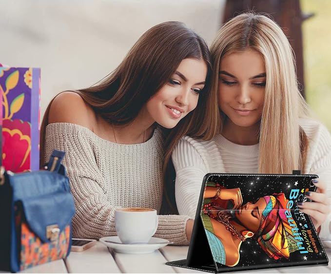 Case for Amazon Fire Max 11 Tablet (13th Generation 2023 Release) Multi-Angle Smart Stand Cover Auto Sleep/Wake for Fire 11 Max Tablet，African American Women Inspirational Quotes