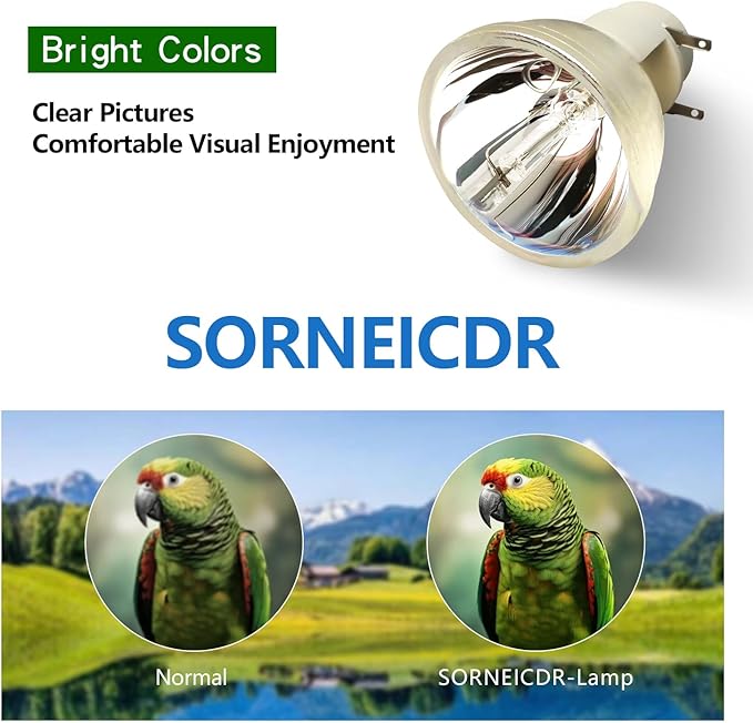 SORNEICDR P-VIP 195/0.8 E20.7 A+ Quality Replacement Projector Lamp Bulb Compatible with OSRAM Lamp Bulb Replacement (Bare Bulb ONLY)