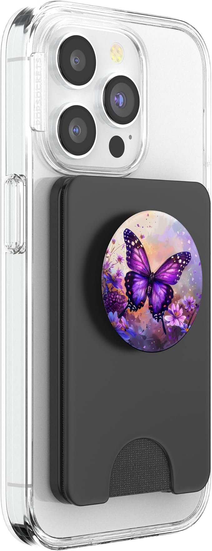 Dreamy Purple Butterflies PopSockets Adhesive PopGrip