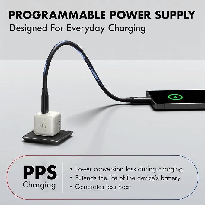 PD 20W GaN Charger Wozoyo Type-C Fast Charger Compatible for iPhone 17/16/16 Pro Max/15 Series/iPad Pro Smartphones &amp Tablets QC 3.0Compact Foldable Plug Design Smart Power Delivery