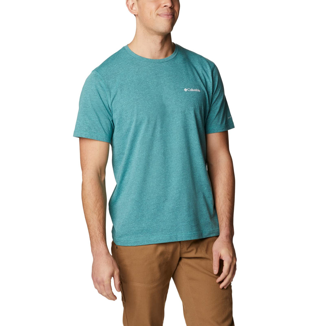 Columbia Men's Big & Tall Thistletown Hills Short Sleeve, Electric Turquoise/Collegiate Navy, 5X B&T