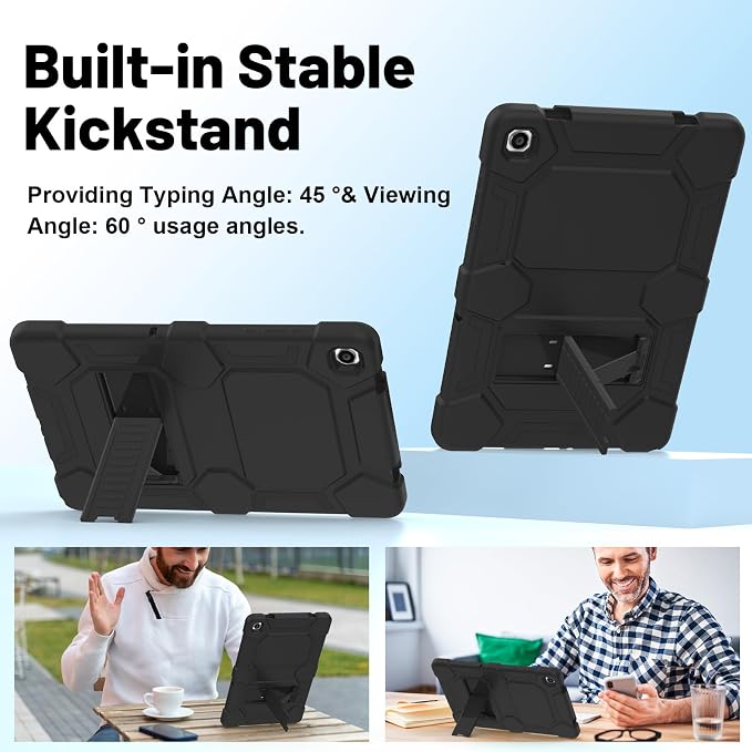 Case for Samsung Galaxy Tab A11+/A11 Plus 11” 2026 Samsung Galaxy Tab A9+/A9 Plus 11” 2024 Model Heavy Duty Shockproof Hard High Impact Protective Case Black
